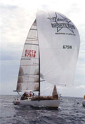 Olsen 30 with spinnaker