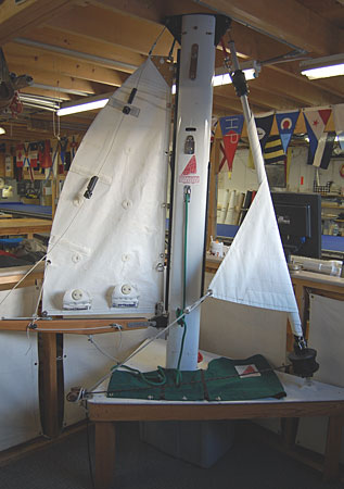 Working Dutchman main and headsail furling demonstrator