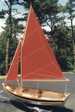 Pooduck Skiff - main and jib