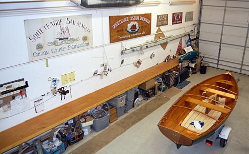 Birds-eye view of Rigging Shop